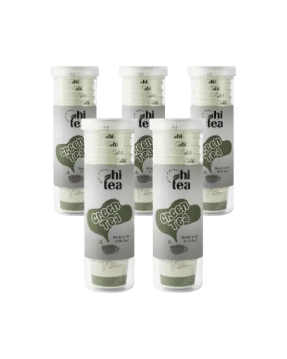 [HT-5JAR-VALUE] hitea Green Tea – 5 Jar Family Pack (75 Cups) | Save 15%